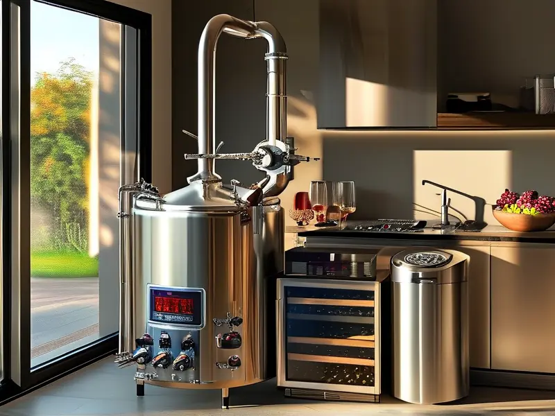 家庭酿酒机器设备实景摆放图