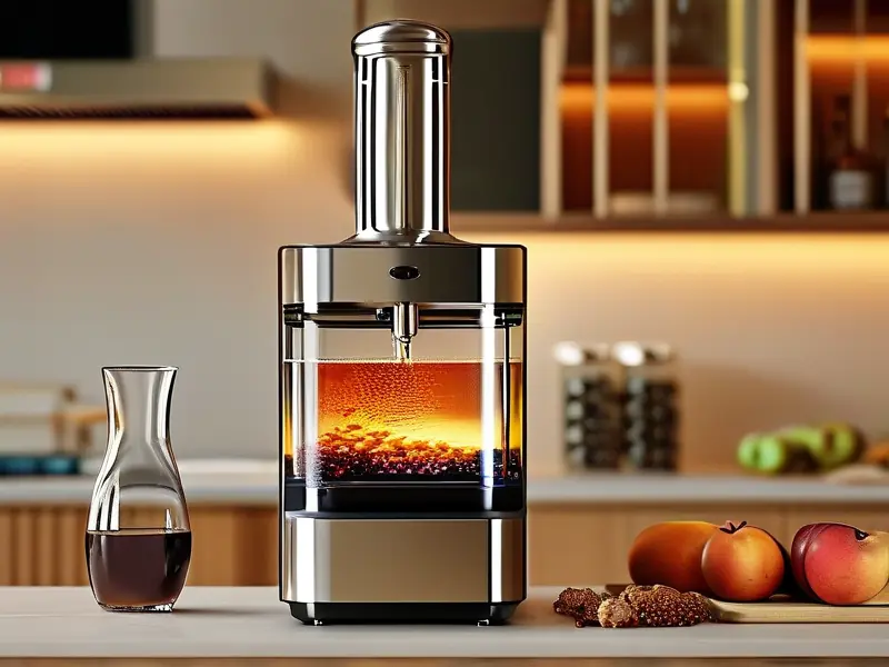 家庭厨房使用小型酿酒机实景图