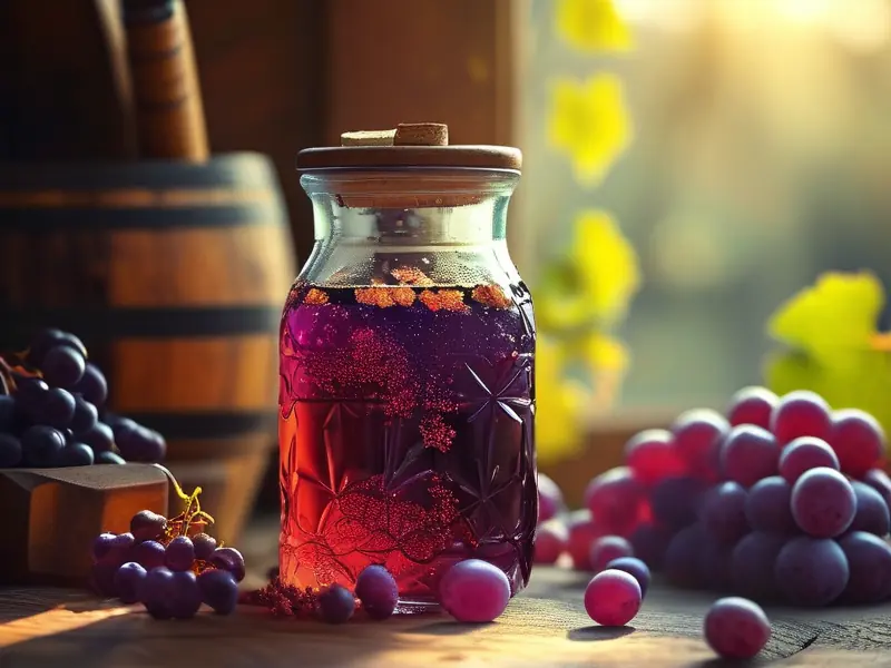 家庭自制葡萄酒发酵过程实拍图