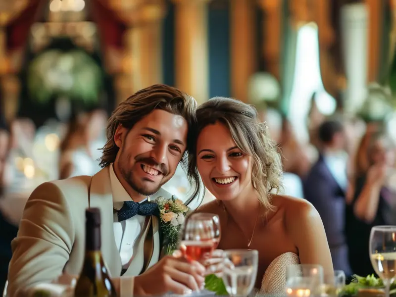 结婚摆酒现场庆祝场景