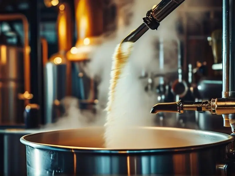 精酿啤酒糖化过程中麦芽在糖化锅内的状态