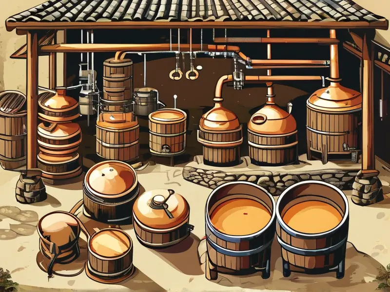 传统酿酒工艺流程图