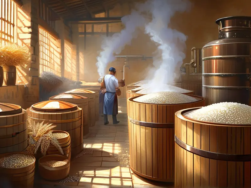 传统粮食酿酒作坊实景展示