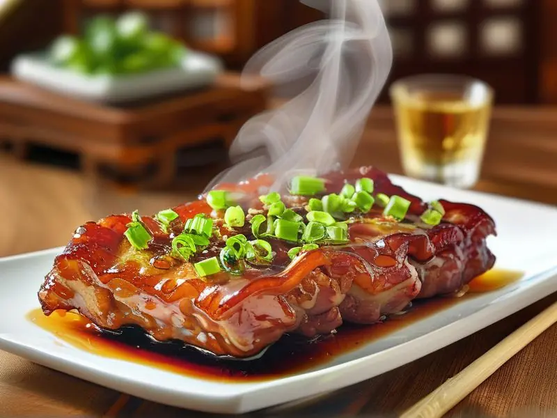 传统酒蒸肉成品展示