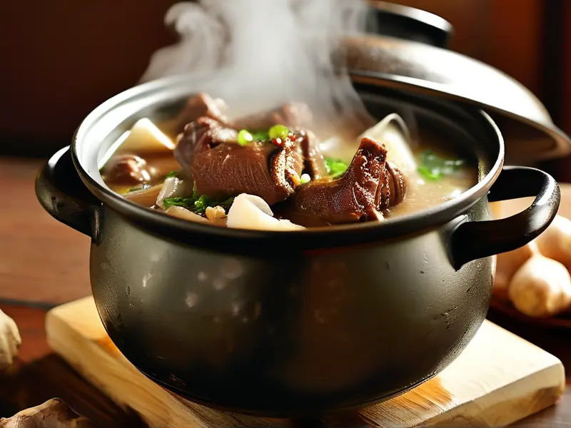 酒煮羊肉成品图