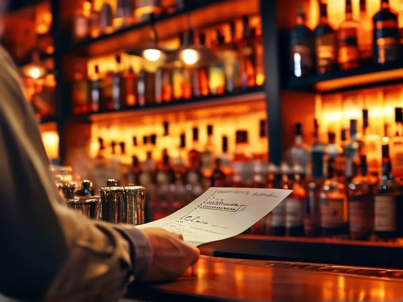 酒吧存酒服务场景展示