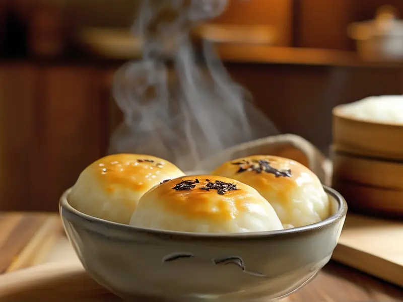 美味的酒米粑粑成品图