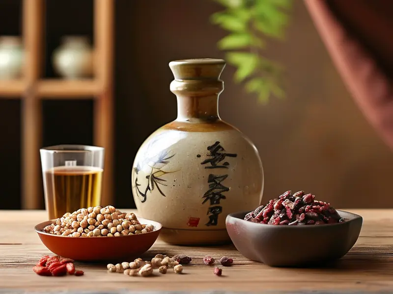 九子补肾酒配方中药材展示