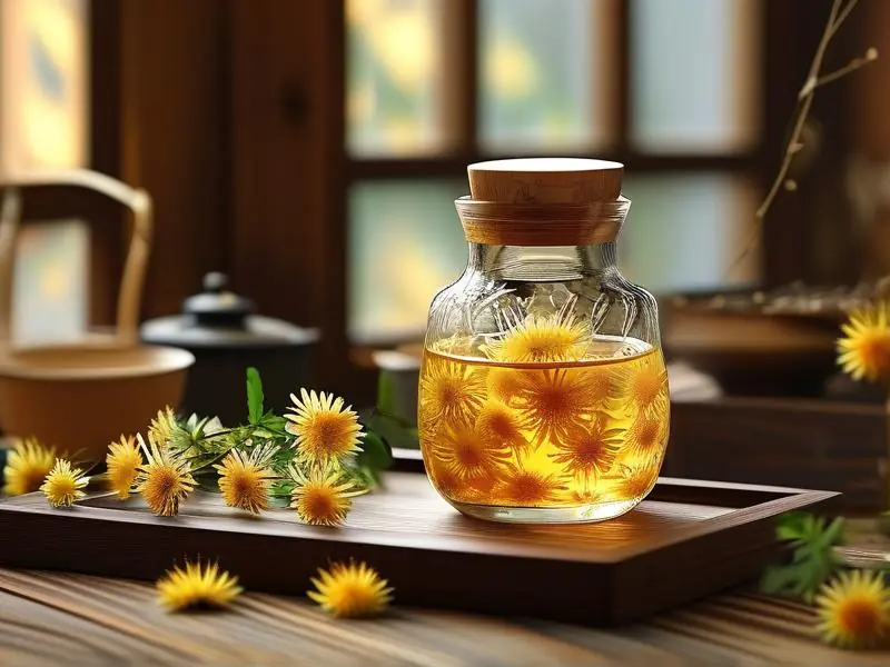 菊花泡酒成品展示