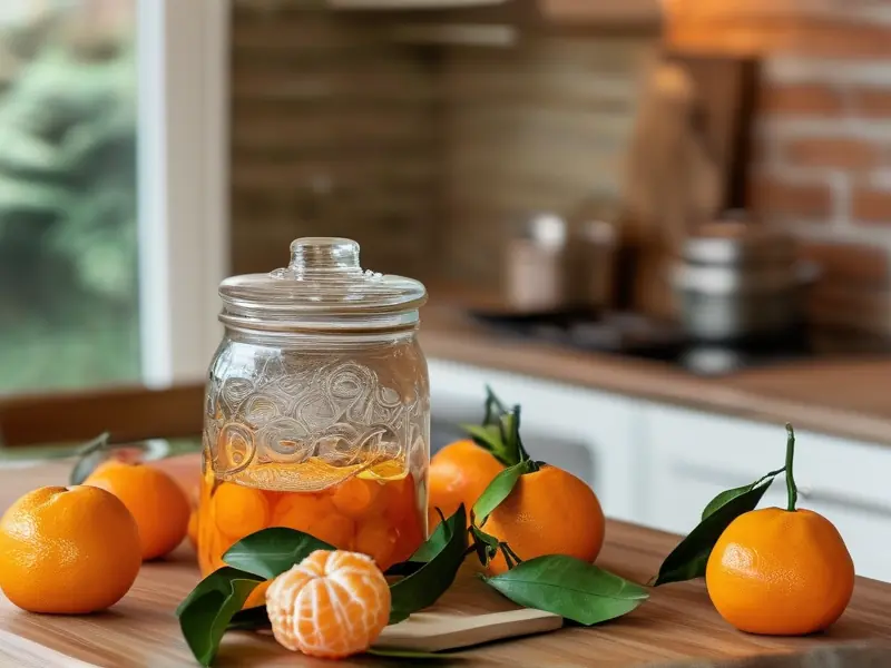 家庭自制橘子酒原料与工具准备