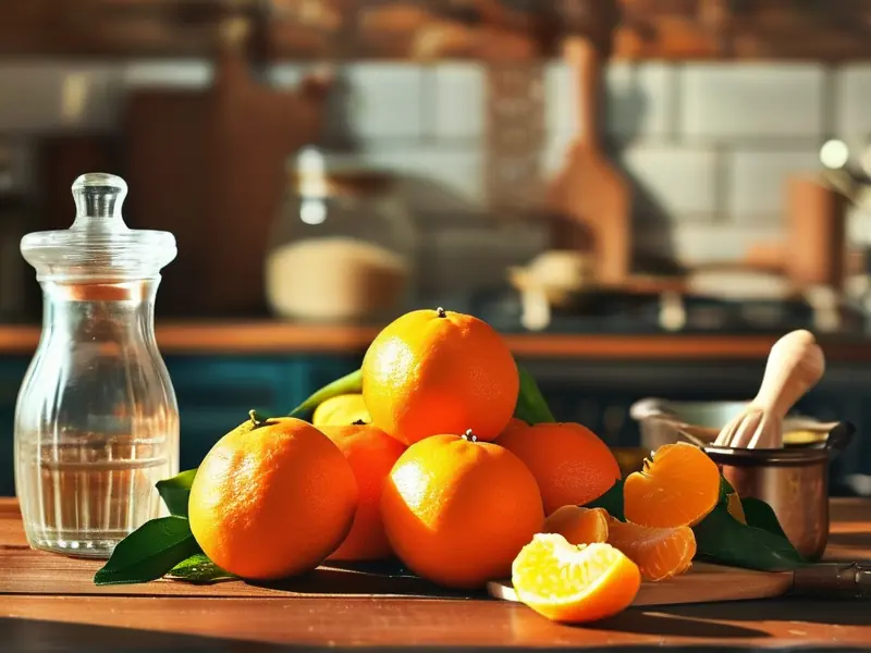 桔子酒制作原料准备过程实拍图