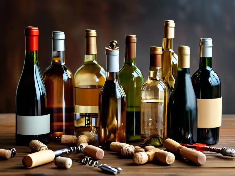 不同酒瓶开启方法展示