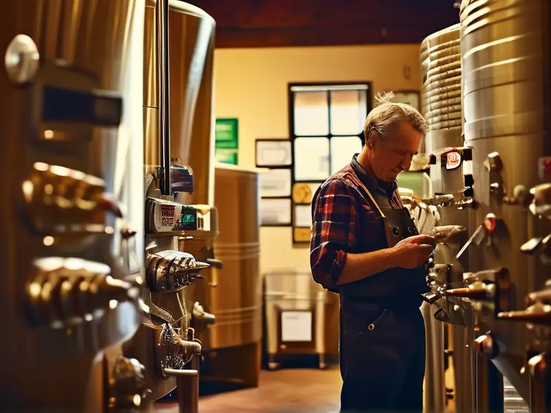 烤酒小作坊内部环境与证件展示