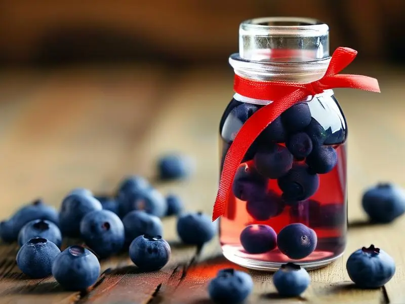 蓝莓泡白酒的制作过程展示