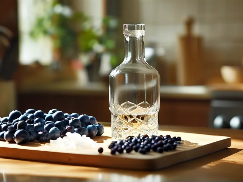 蓝莓人参泡酒原料准备过程实拍图