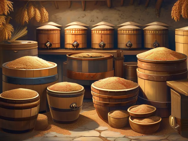 粮食酒酿造原料与工艺展示