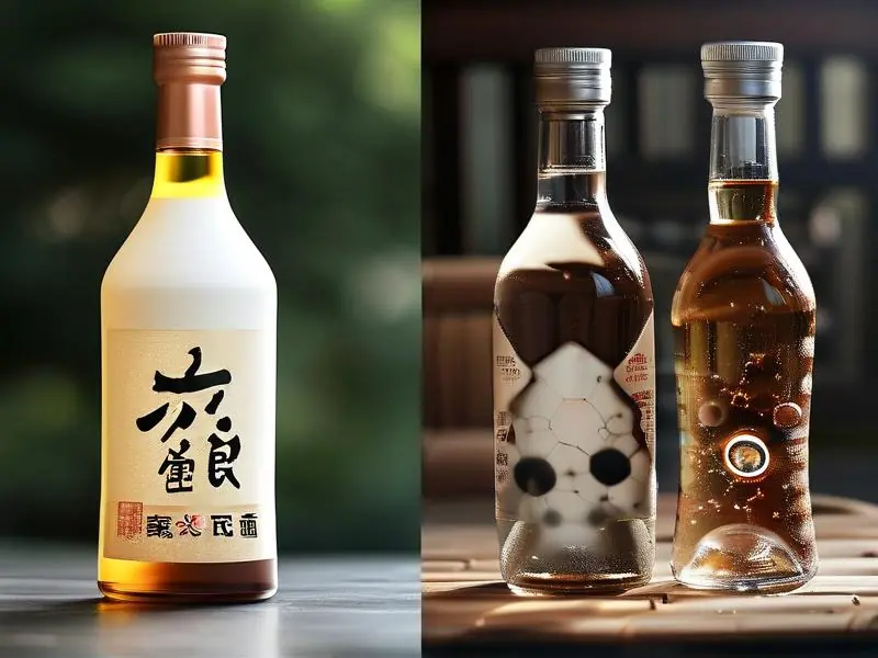 粮食酒与勾兑酒对比鉴别图