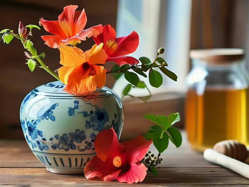 传统凌霄花泡酒制作过程实拍图