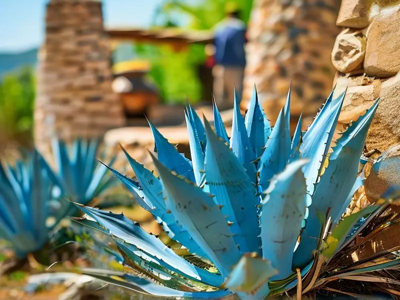 墨西哥蓝色龙舌兰采收现场与酿酒设备