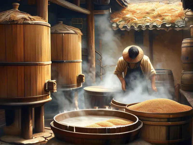 泸型酒传统酿造工艺现场
