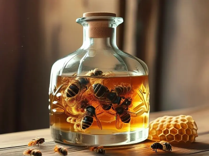 传统方法泡制的马蜂酒展示图