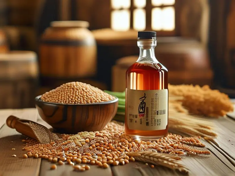 毛铺酒及其原料展示