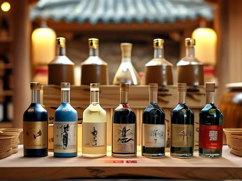 茅台镇不同品牌佳酿酒产品展示图