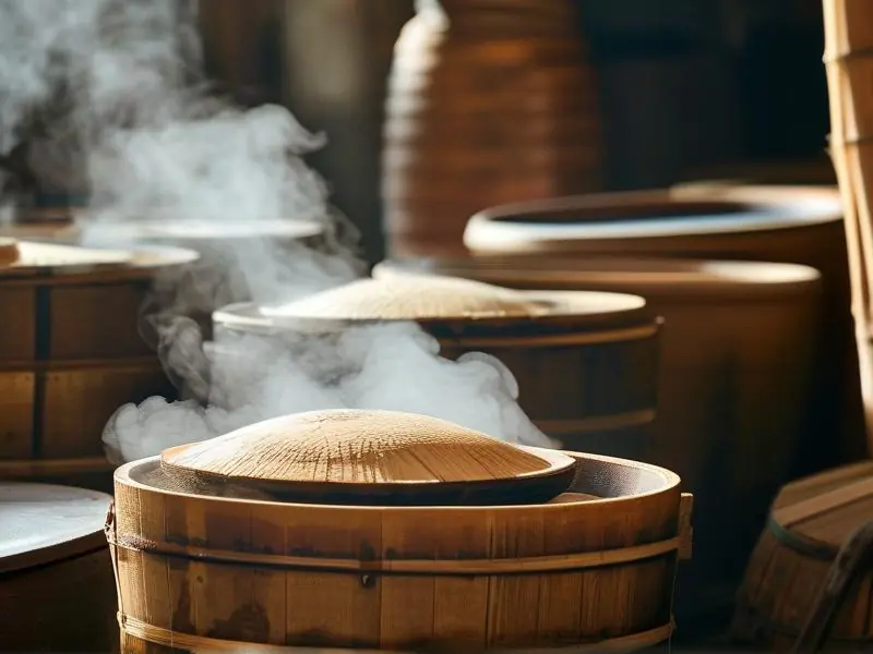 梅州传统酿酒师手工蒸馏过程实拍