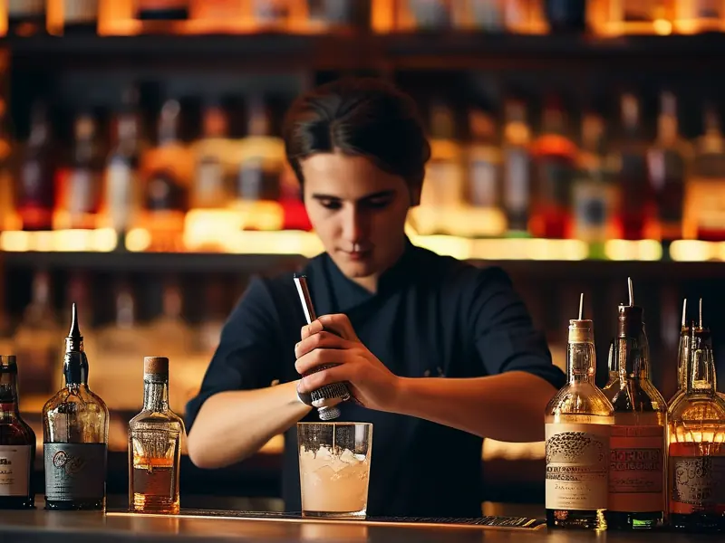 绵阳调酒培训现场教学照片