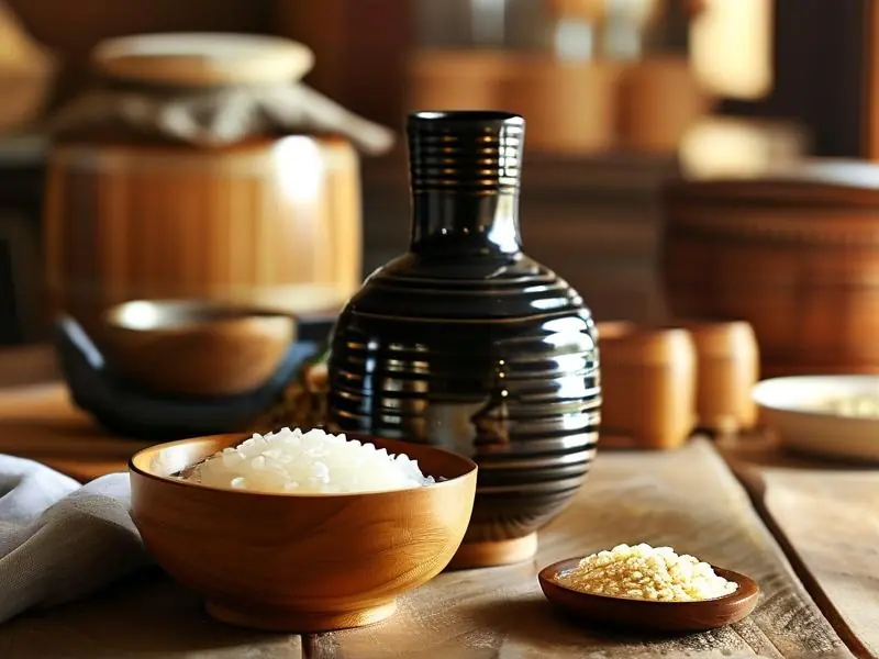 家庭自制米酒成品展示