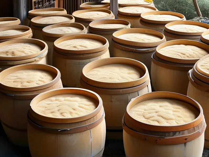 米酒酒曲制作过程展示