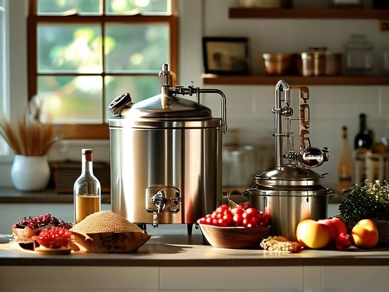 家用酿酒设备套装展示