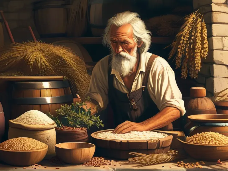 民间酒曲配方制作过程