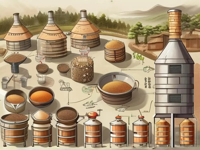 米香型白酒酿造工艺流程图解