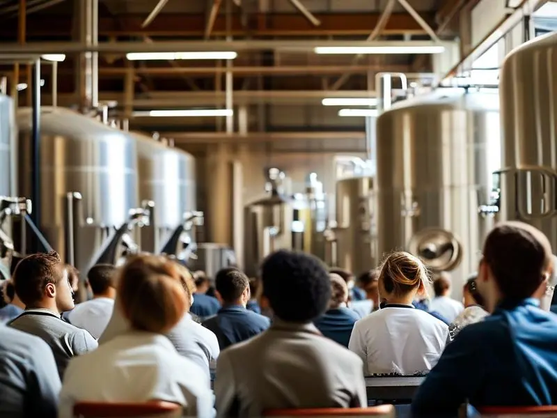 酿酒工艺培训现场教学场景