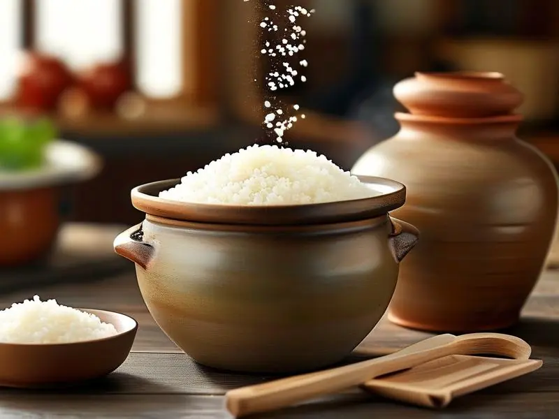 制作糯米酒的关键步骤：拌曲