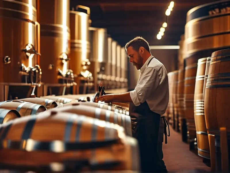 酿酒师操作酿酒设备的工艺流程视频截图