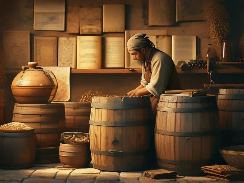 古代酿酒工艺场景与古籍记载