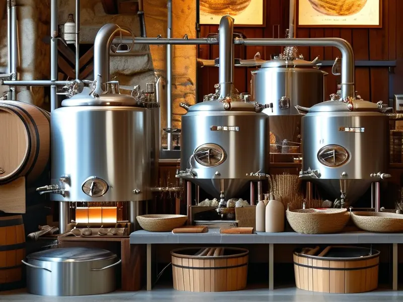 酿酒过程视频中的实际操作场景