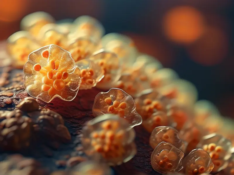 显微镜下酿酒酵母出芽繁殖过程显微摄影