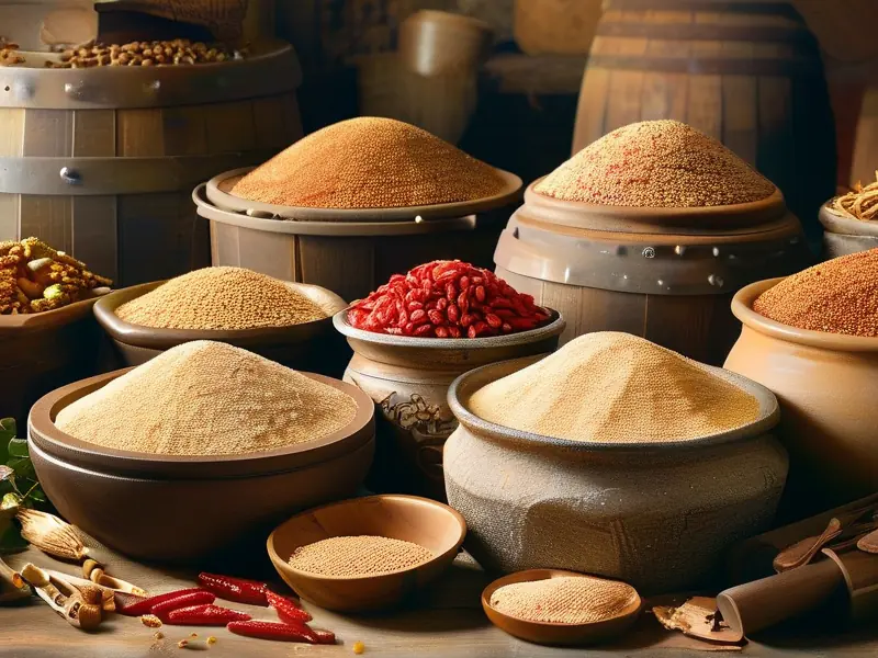 传统酿酒曲药配方制作过程