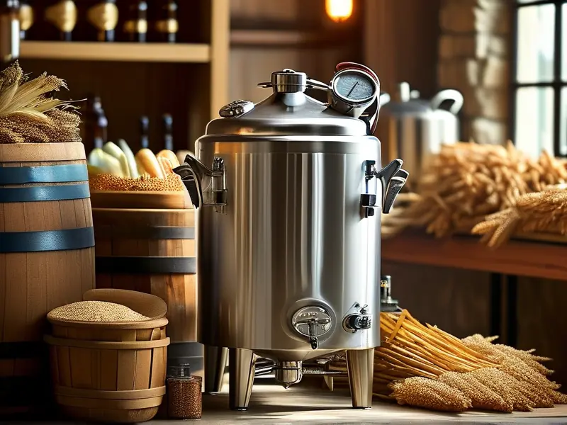 300斤不锈钢酿酒设备展示