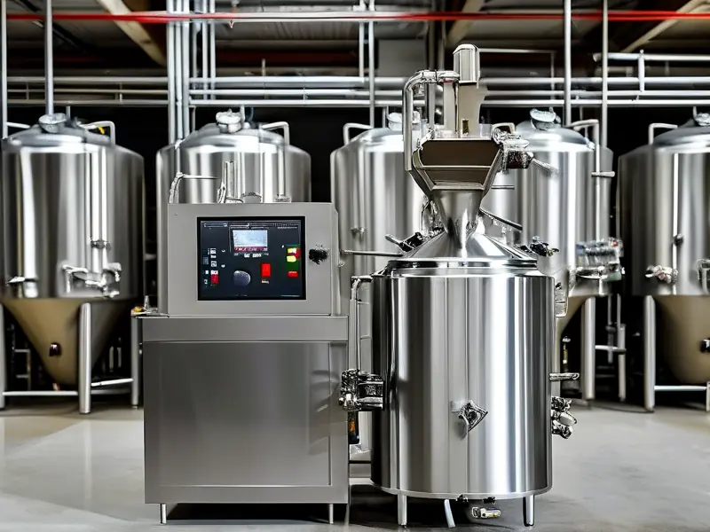 全自动酿酒设备生产线实景图