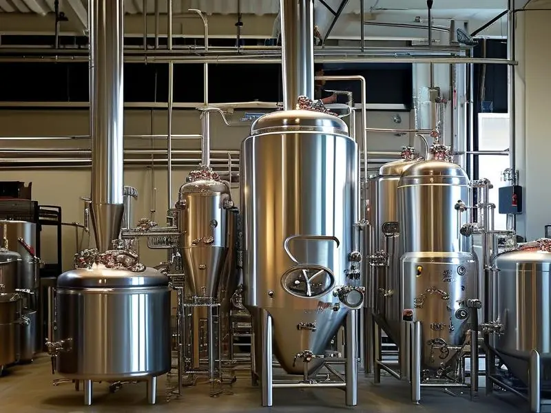 一套完整的酿酒设备展示