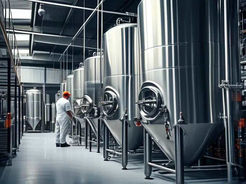 专业酿酒设备制造商车间内景展示