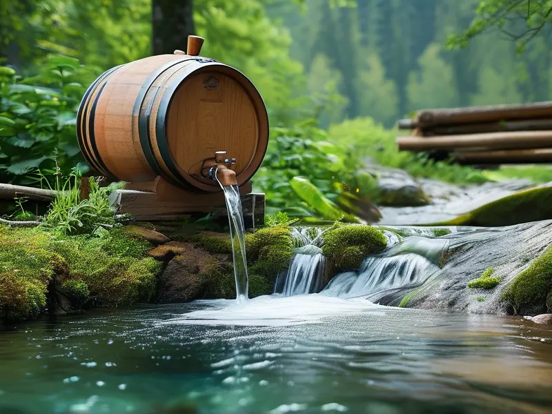 酿酒师检测山泉水水质