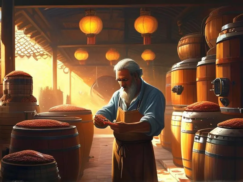 传统酿酒工艺实际操作场景
