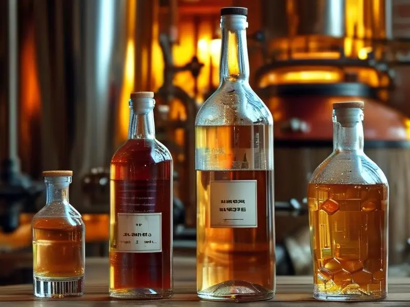 酿造酒与蒸馏酒的对比图