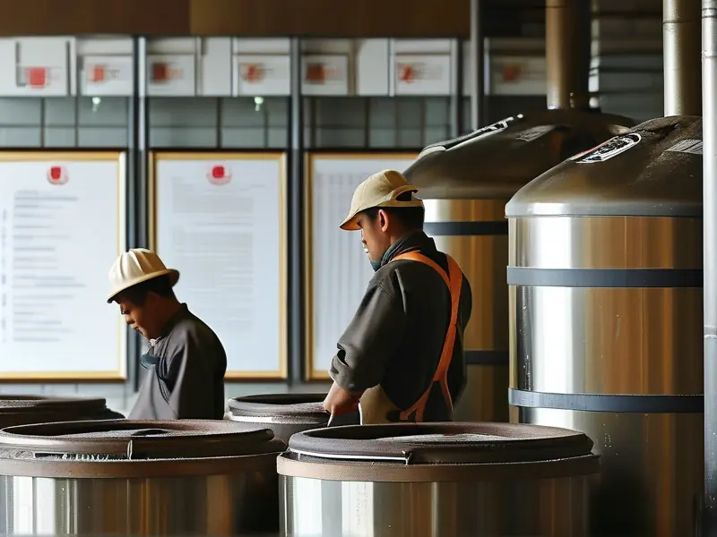 白酒酿造车间执行标准检查场景