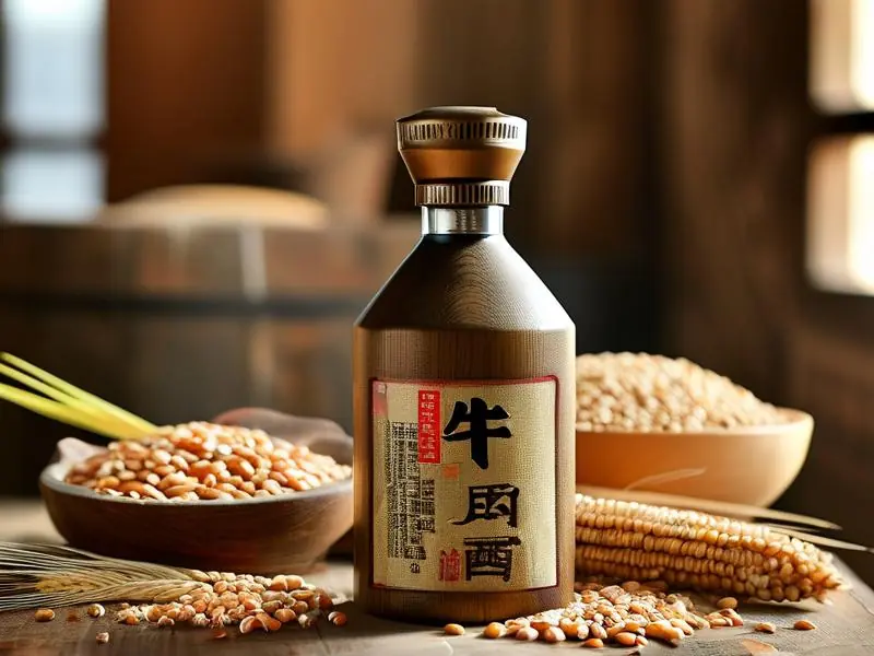 牛栏山酒及其主要原料展示